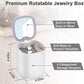 Rotatable 4 Layer Jewellery Organizer With Mirror